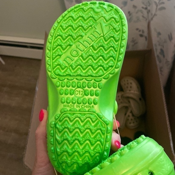 NEW! NOTHINZ SHOES KIDS CLOGS | Green | Size C12 unisex - Picture 7 of 11